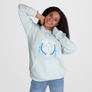 Embrace the sweater weather with this fleece-lined, warm, and comfy hooded sweatshirt. It is made of soft to touch fabric for that cozy toasty feeling. It features a spacious front pocket and is pre-shrunk to maintain shape for longer.