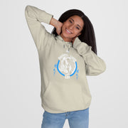 Embrace the sweater weather with this fleece-lined, warm, and comfy hooded sweatshirt. It is made of soft to touch fabric for that cozy toasty feeling. It features a spacious front pocket and is pre-shrunk to maintain shape for longer.