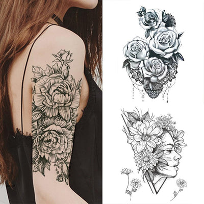 Introducing our sensational collection of temporary tattoos, the perfect accessory to express your bold style without the long-term commitment. Embrace your inner artist and adorn yourself with these fabulous designs that will make heads turn wherever you go!g